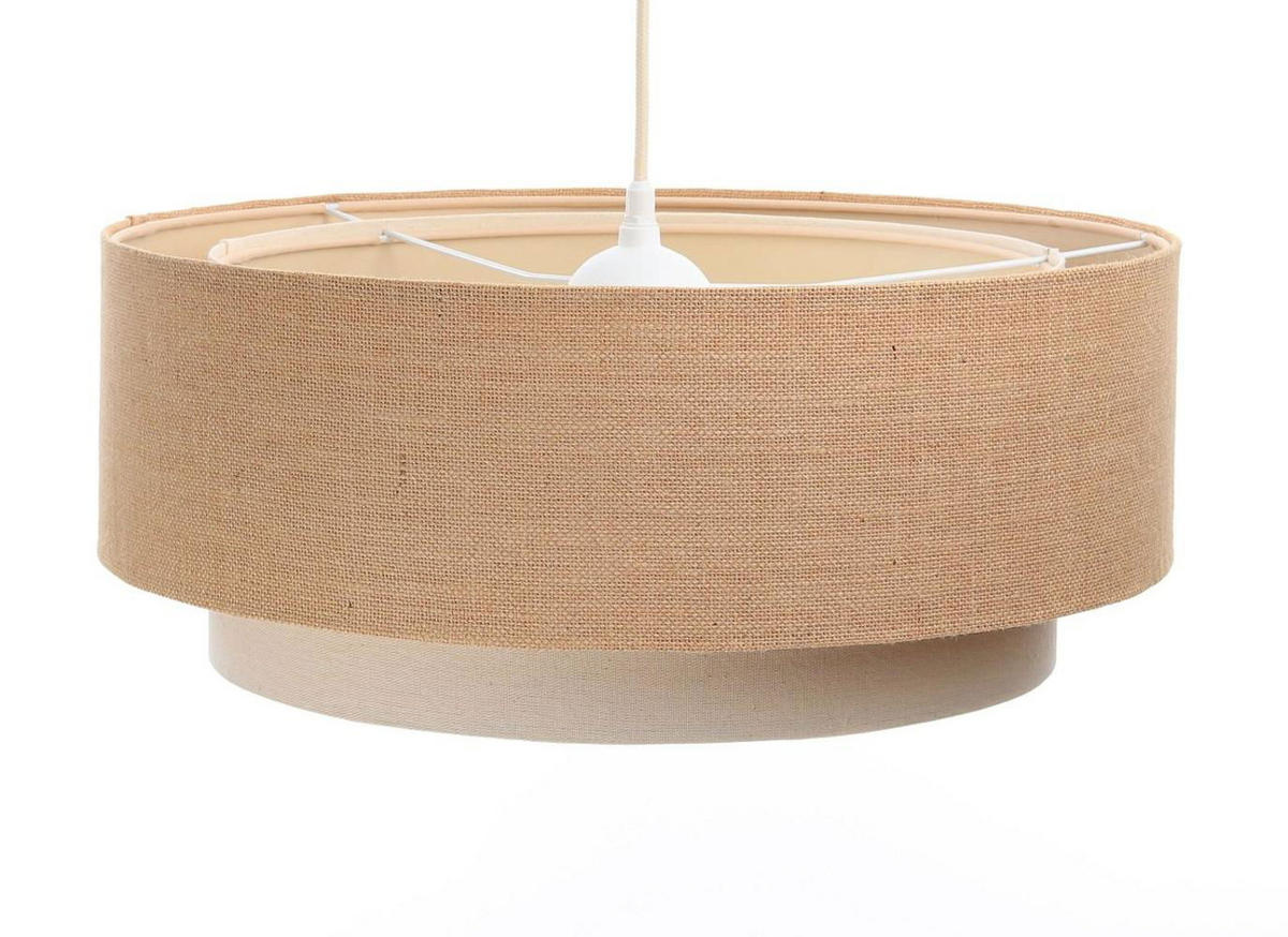 HÄNGELEUCHTE Beige 60/20 cm - Beige, Kunststoff (60/1.2/20cm) - ONZENO