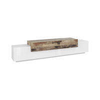 FERNSEHSCHRANK Glänzendes Weiß, Ahorn 45/240/52 cm - Ahornfarben/Weiß, Holzwerkstoff (240/52/45cm) - DMORA
