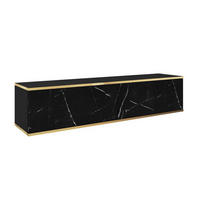 TV-SCHRANK Schwarz POLO Hängend Glatte Front 135 cm - Multicolor, Holzwerkstoff (135/30/32cm) - Sepro Meble