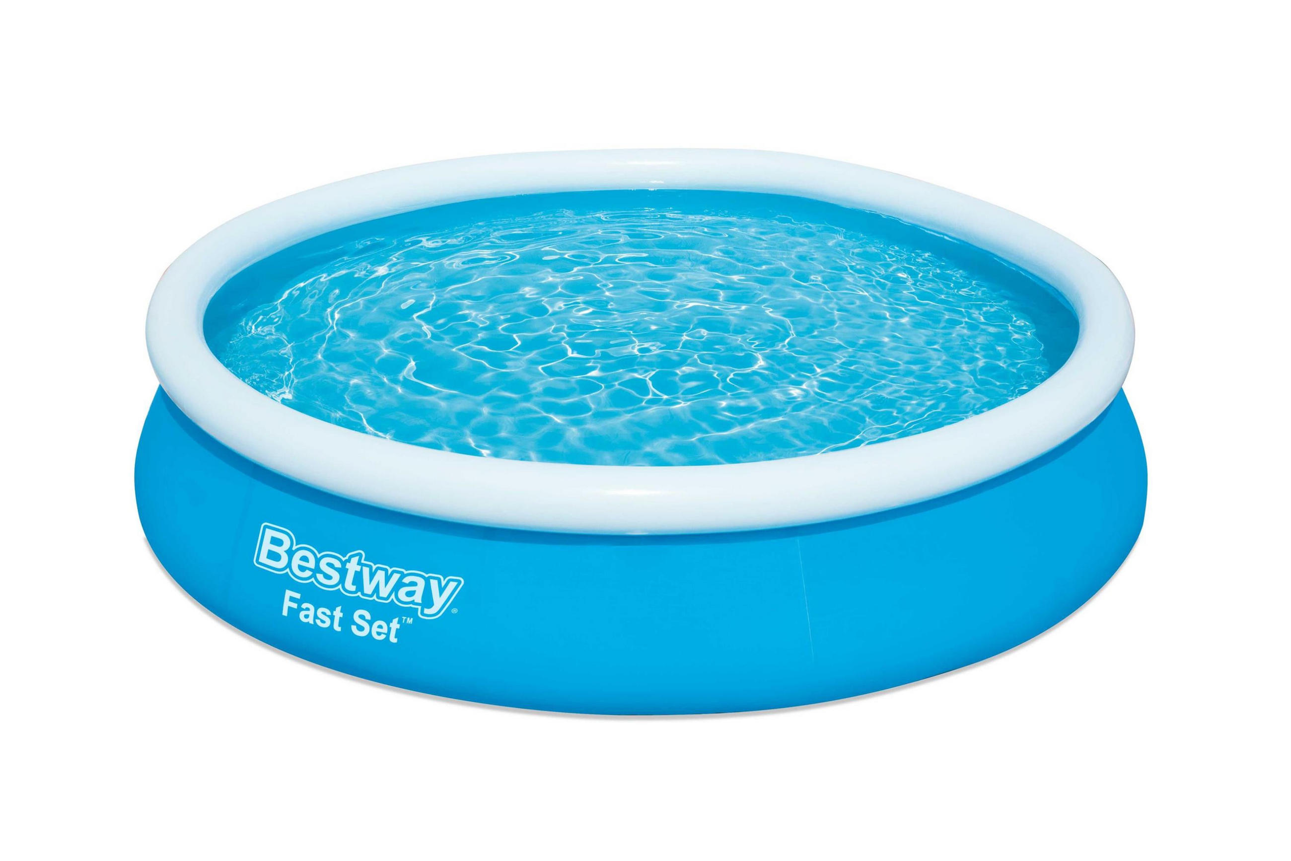 POOL Luke rund Blau 76x366x366cm - Blau, Kunststoff (366/76/366cm) - DELUKE