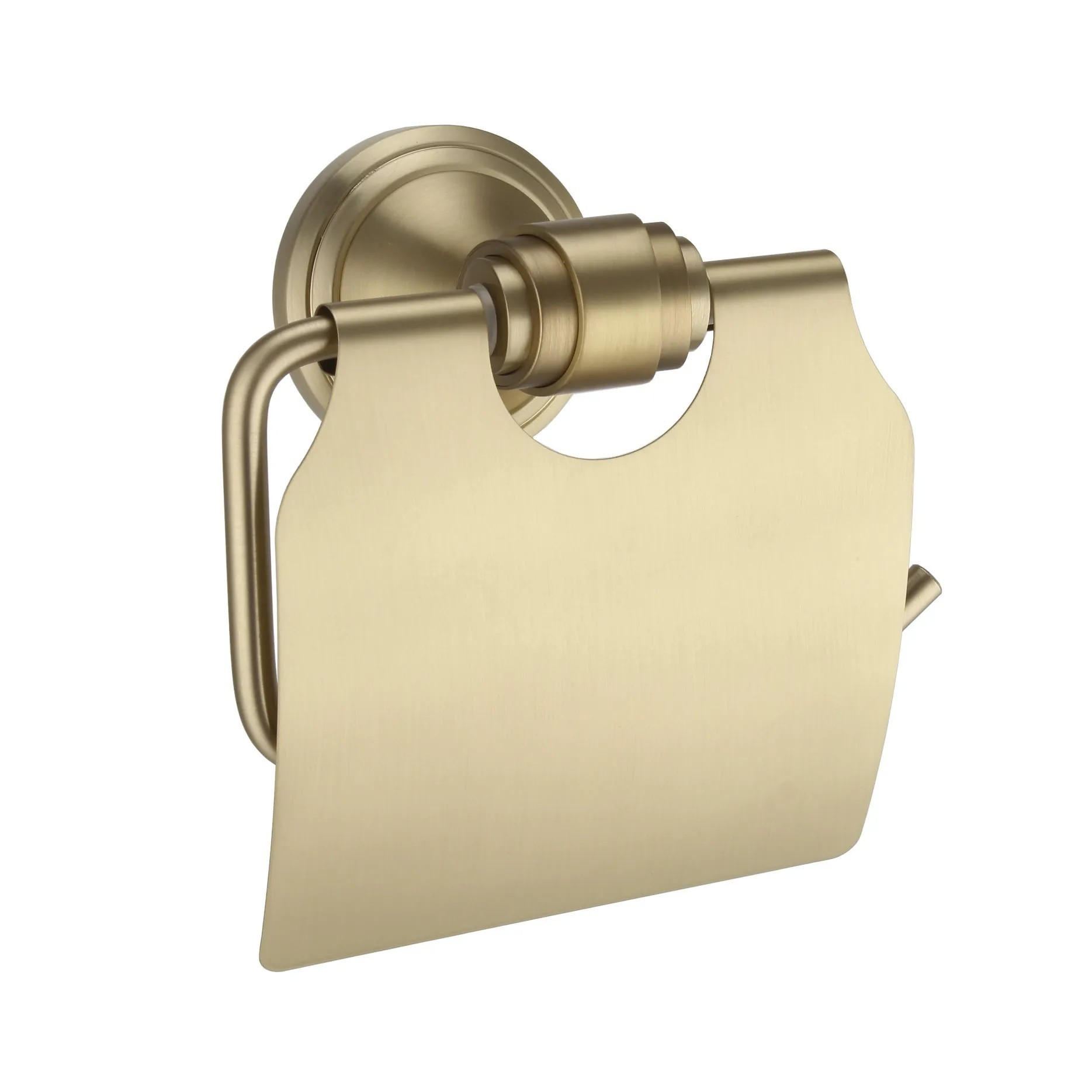 TOILETTENPAPIERHALTER Rea 1608 Aristo Brushed Gold - Goldfarben, Metall (11.5/12/8cm) - REA
