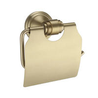 TOILETTENPAPIERHALTER Rea 1608 Aristo Brushed Gold - Goldfarben, Metall (11.5/12/8cm) - REA