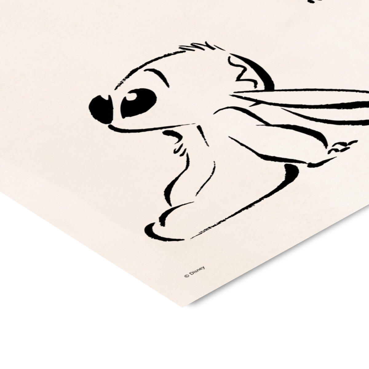 POSTER Disney - Stitch Ink Sketch - Beige, Papier (30/40/0.1cm) - Poster&Frame