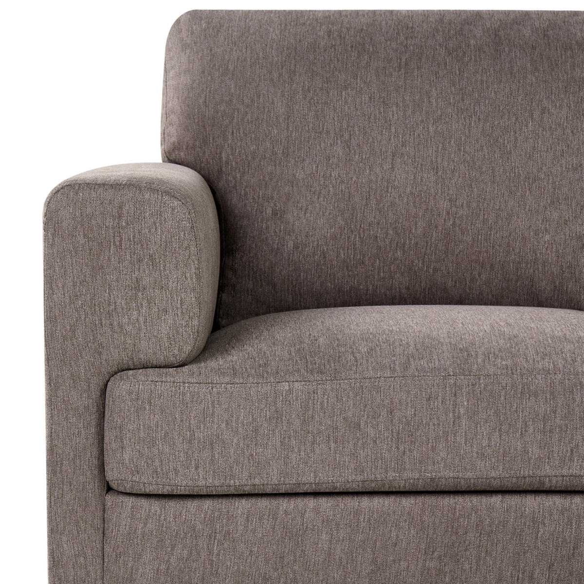 2-SITZER-SOFA Stoff Braun Lousto - Schwarz/Braun, Textil (156/85/65cm) - Beliani