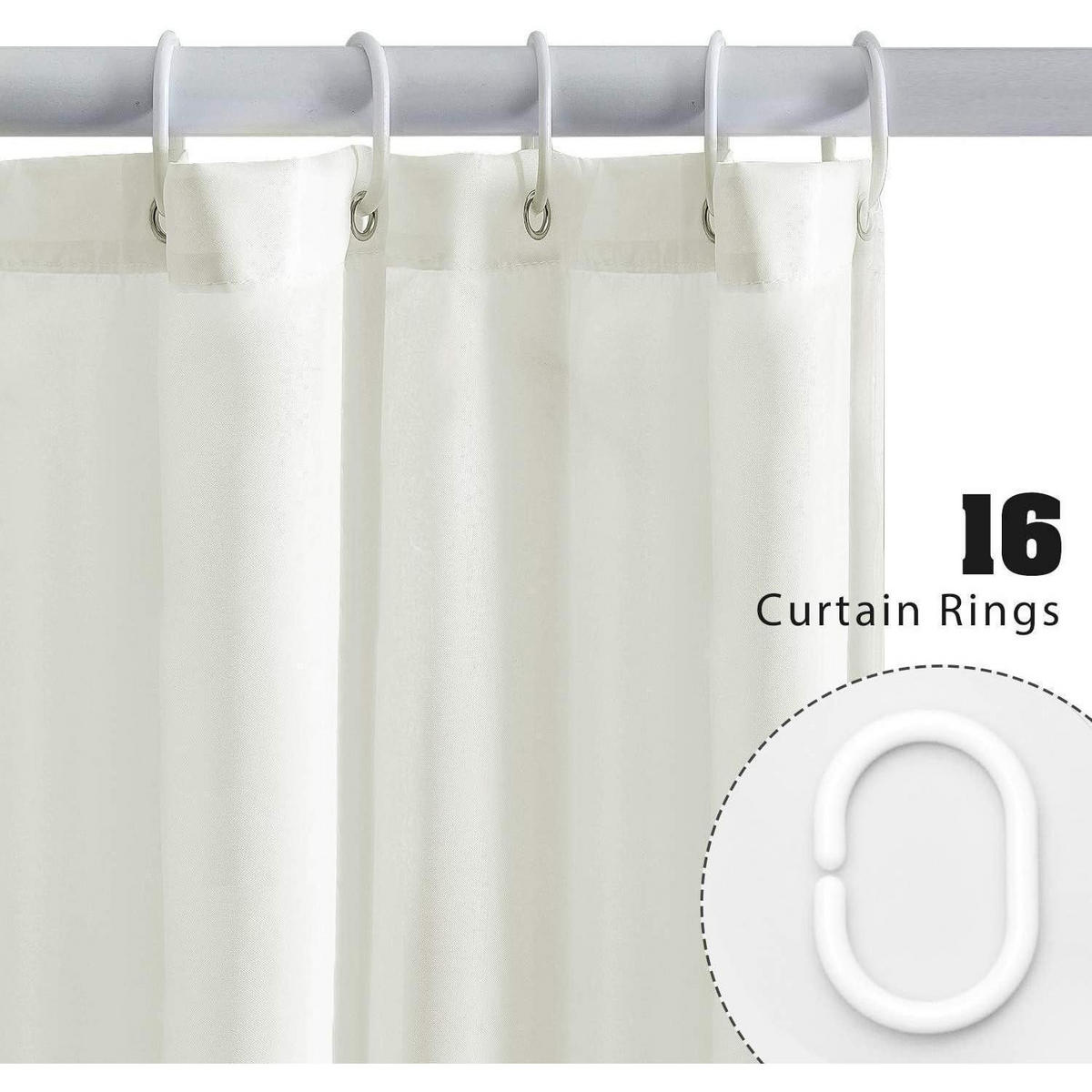 DUSCHVORHANG Beige 244 x 200 cm - Beige, Textil (244/200cm)