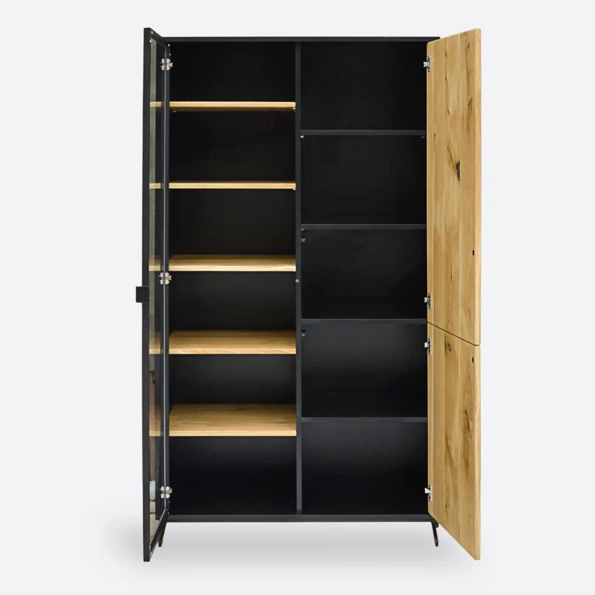 BÜCHERREGAL aus Holz 100cm breit CASTEL - Eichefarben, Holz (100/185/45cm) - Rawood Furniture