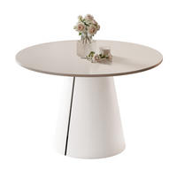 AUSZIEHTISCH BASE 100-176/76 cm, Weiß / Kaschmir - Kaschmir/Weiß, Holzwerkstoff/Metall (100/100/76cm) - Idohome
