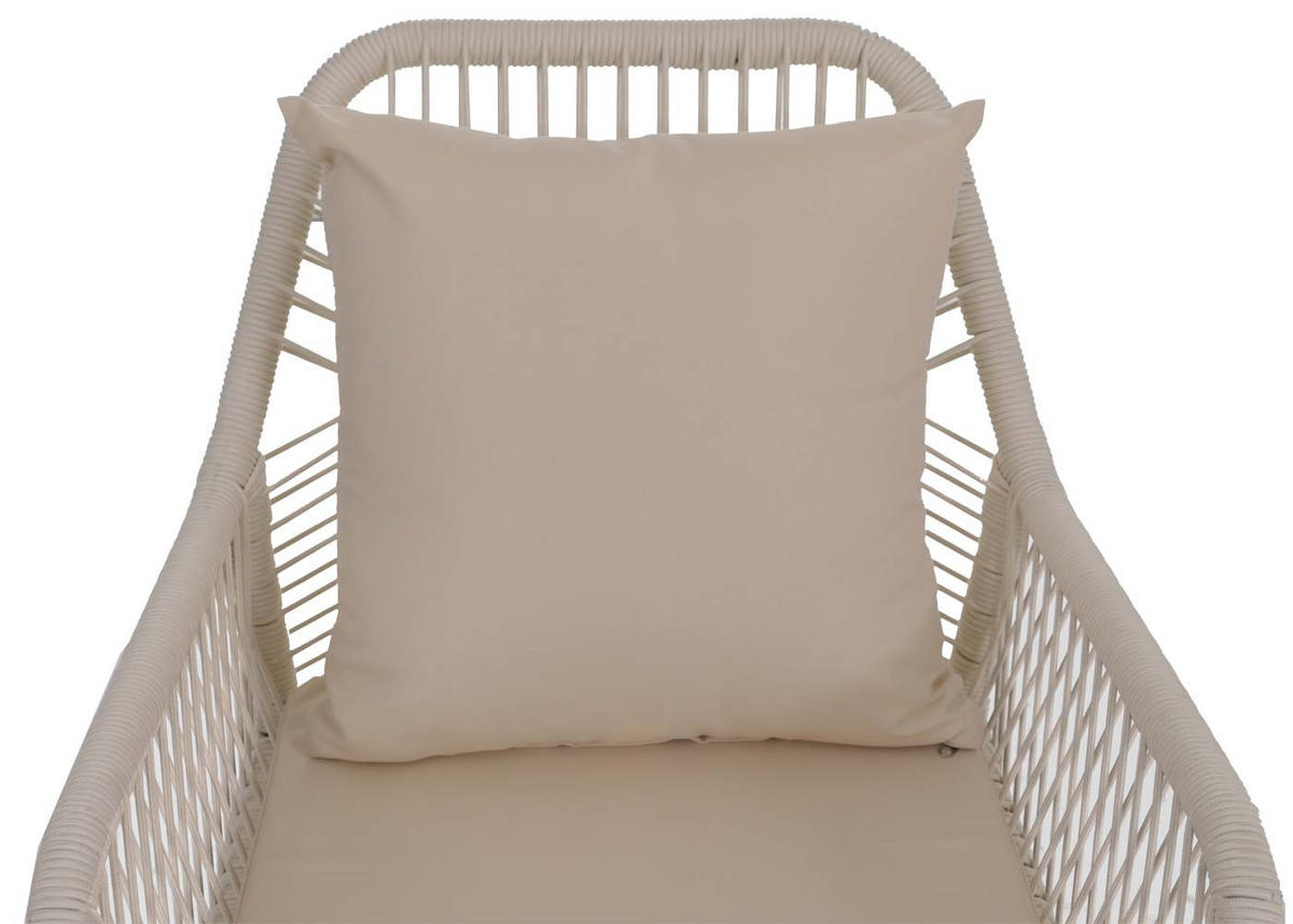 ZÁHRADNÁ STOLIČKA Krémovo biela - krémová, textil (54/81/62cm) - MCW