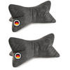KISSEN Leseknochen Ole 2er Set mittelgrau - Grau, Textil (22/42cm) - Bonvionn