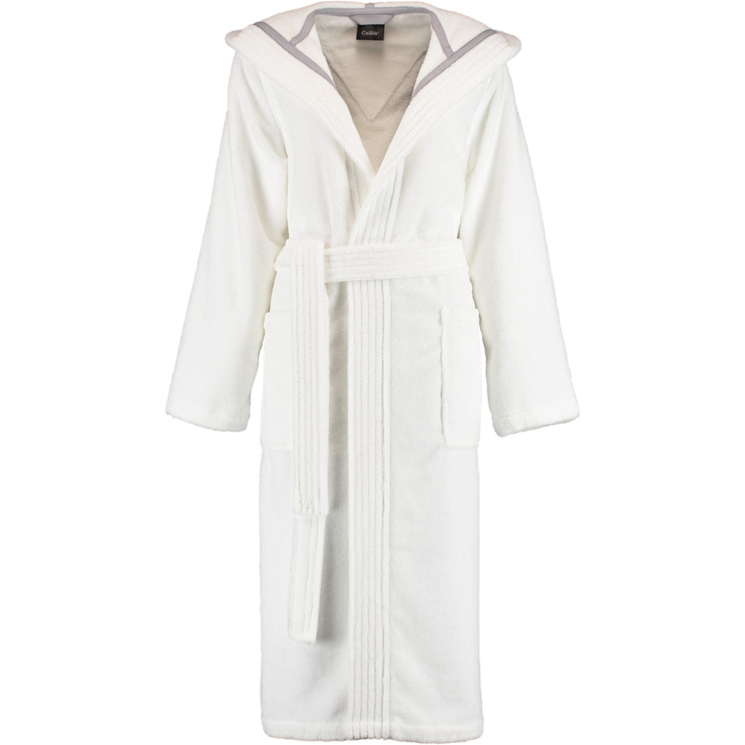 BADEMANTEL DAMEN KAPUZE 802 WEISS - 67 - Weiß, Textil (Lnull) - Cawoe