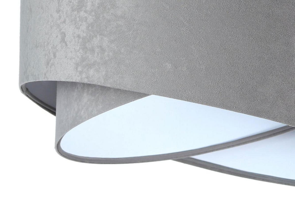 HÄNGELEUCHTE Grau 50/23 cm - Weiß, Kunststoff (50/1.3/23cm) - ONZENO