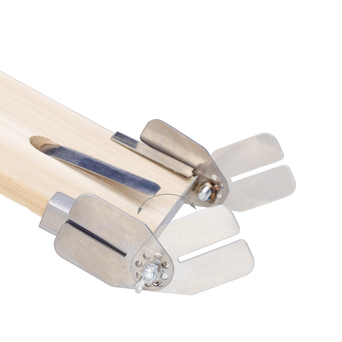 2XFLAMMLACHSBRETTER - Multicolor, Holz/Metall (56/5.5/21cm) - Relaxdays