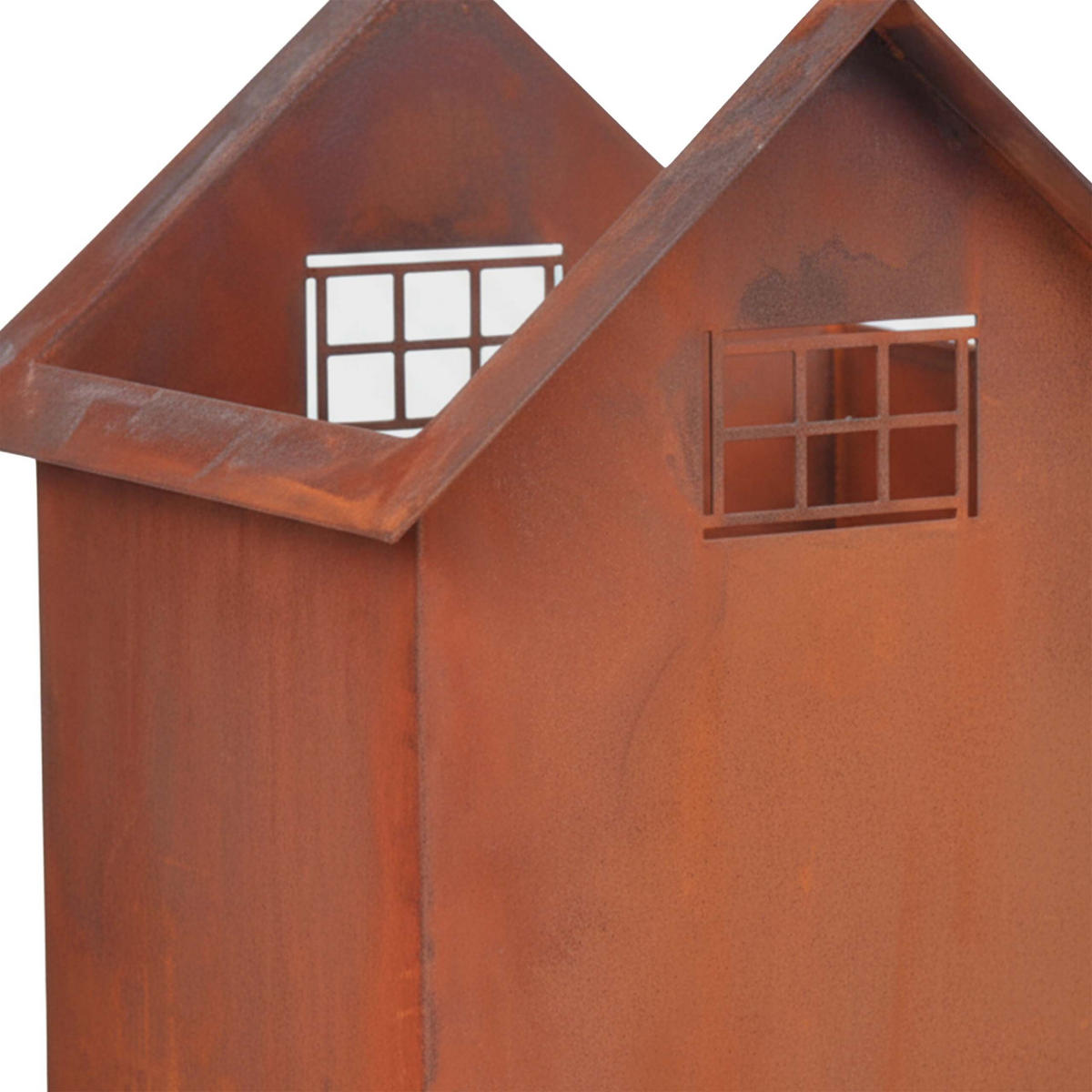 2-TLG.GARTENDEKO - Braun, Metall (28cm) - Relaxdays