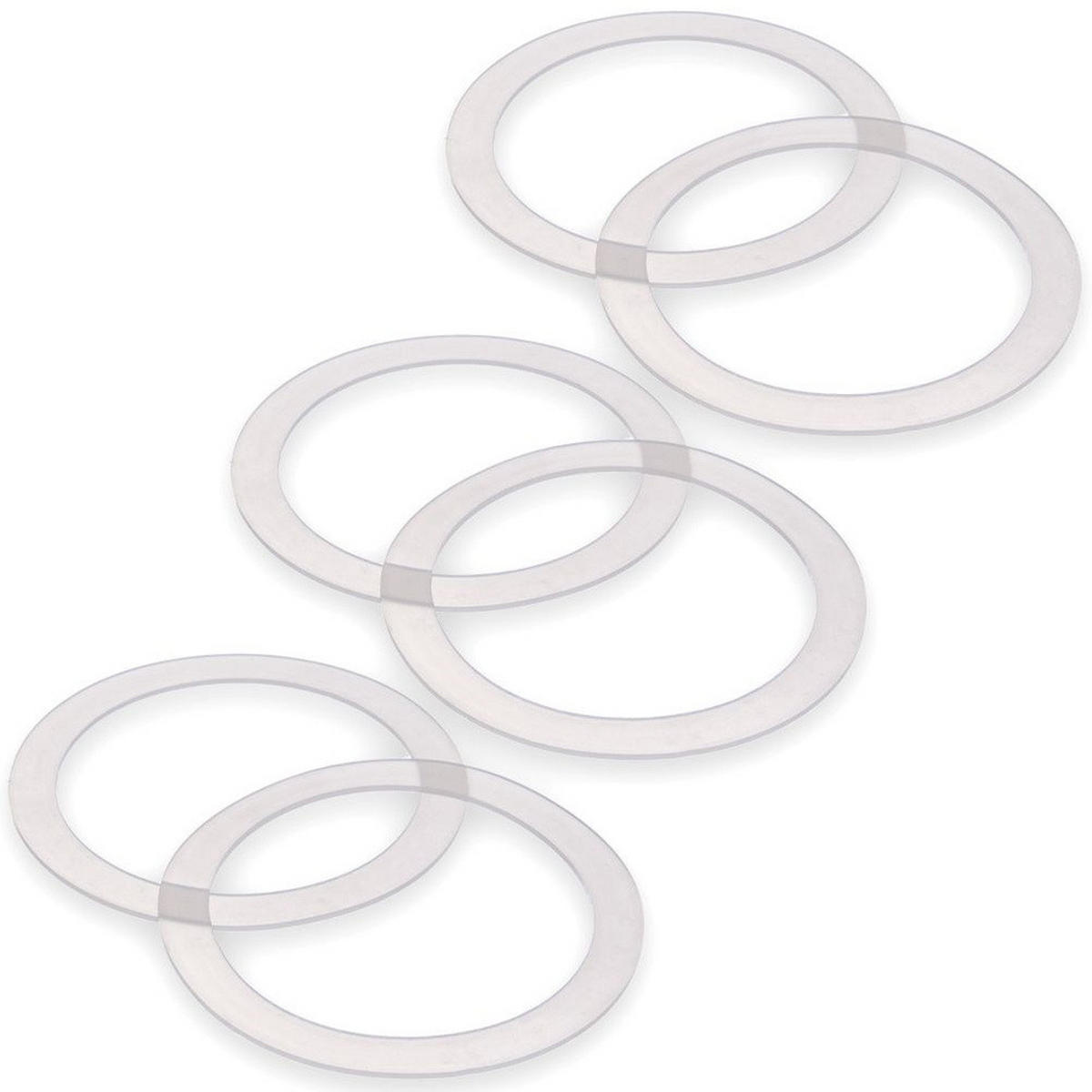 DICHTUNGSRINGE Irma Silikon 11 cm 6-teilig Weiß - Weiß, Kunststoff (1L) - Orion 