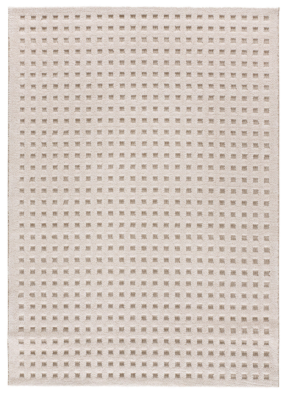 WEBTEPPICH im skandinavischen Stil Weiß Diena 160/230 cm - Weiß, Naturmaterialien/Textil (160/230cm) - Atticgo