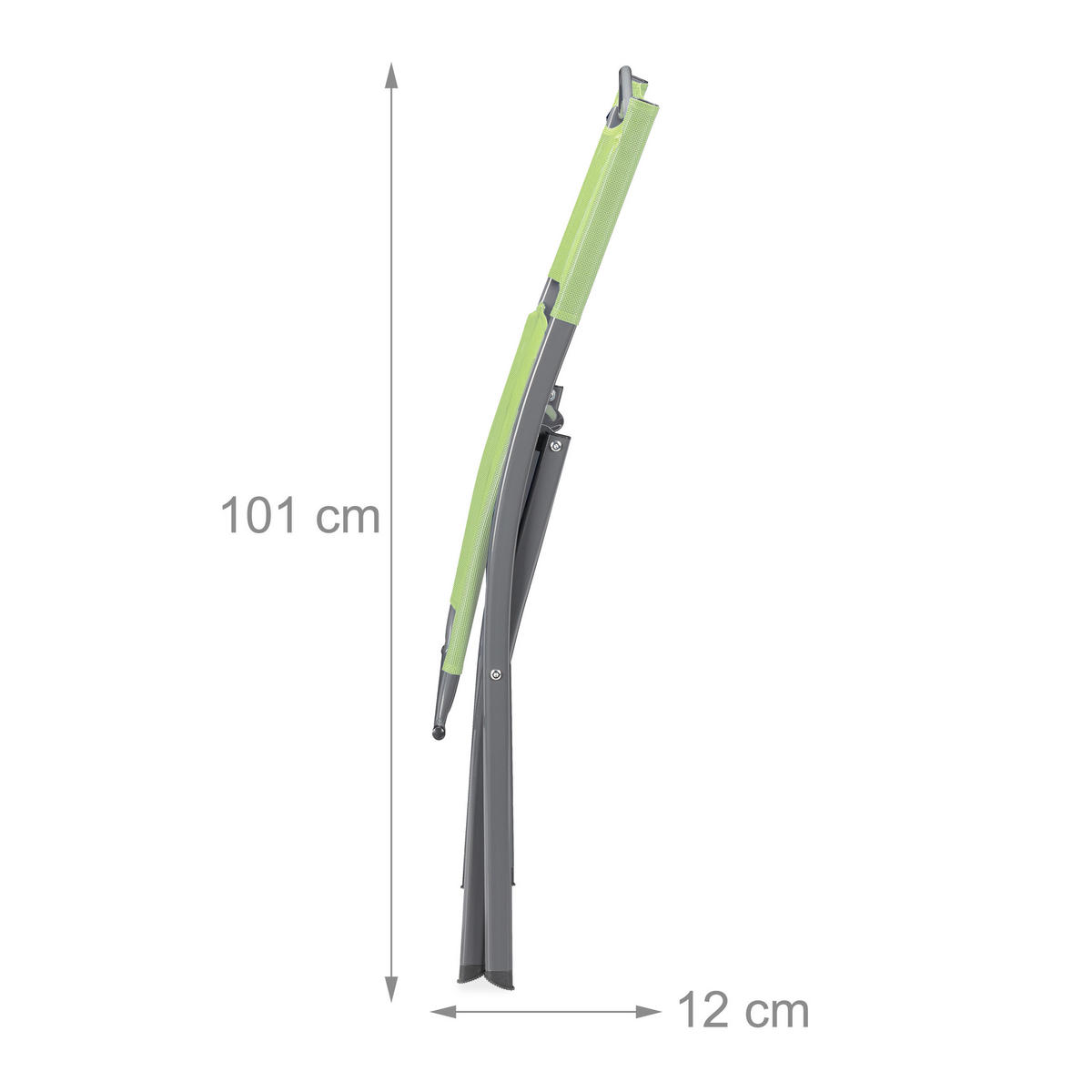 2XGARTENSTUHL - Multicolor, Textil/Metall (45/85/60cm) - Relaxdays