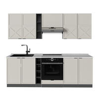 KITCHENETTE Fame-Line GriBej/Antracit 235 cm , AP Marmură - antracit/gri, compozit lemnos (235/206.8/60cm) - Vicco