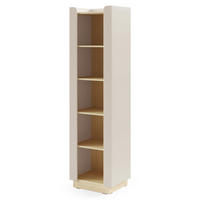 BÜCHERREGAL Sorella mit 4 offenen Regalböden, 55 cm, für Jugendzimmer, Macadamia + Eiche Mavelie - Eichefarben/Beige, Holzwerkstoff (55/201/42cm) - Beautysofa