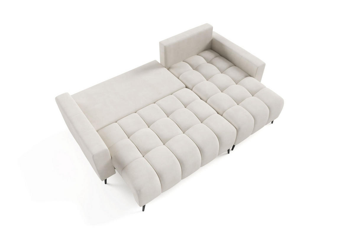 ECKSOFA - Sofa Forta mini - Ecru (Amon 17) - Ecru, Holz (232/148cm)