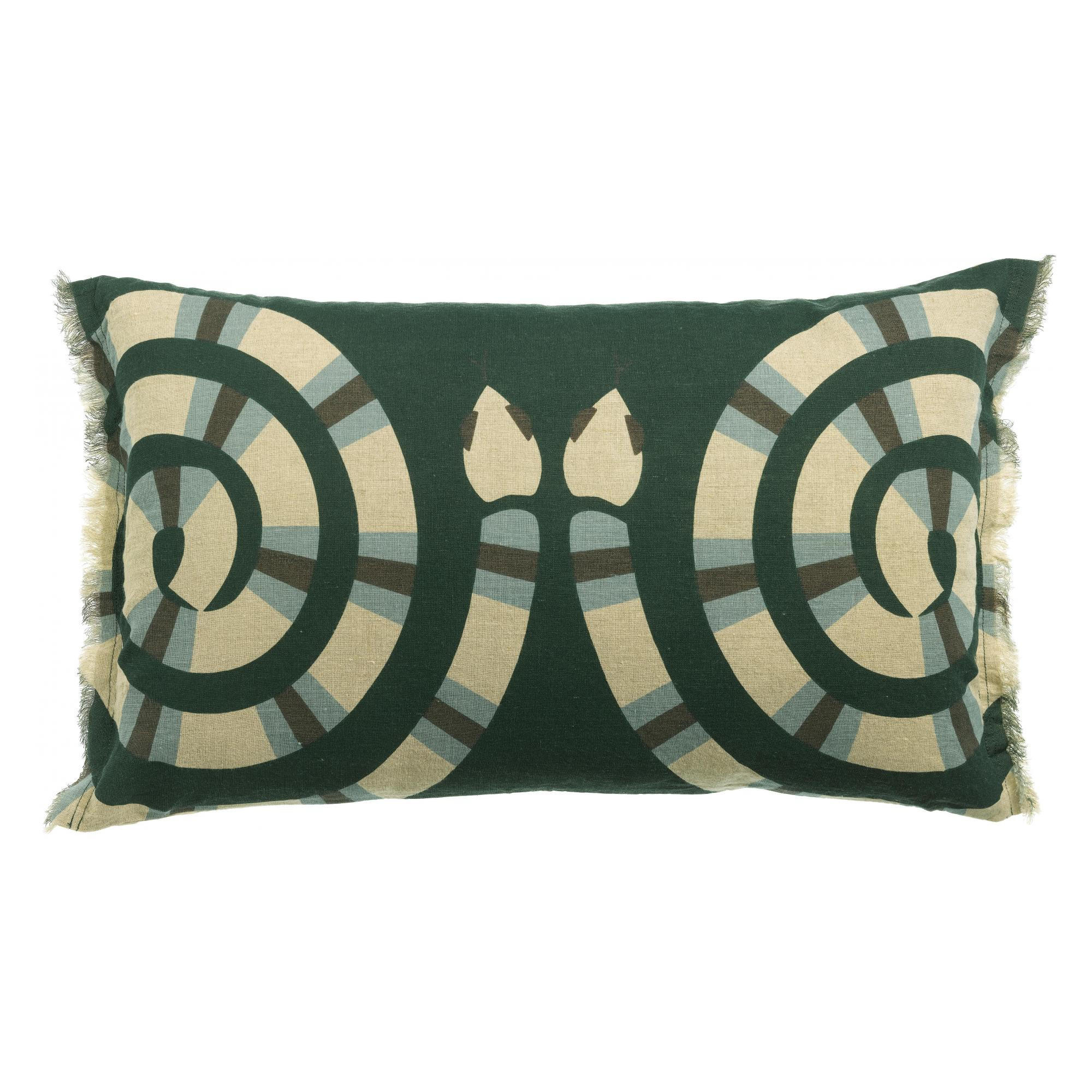 KISSEN Zeff Yoka abgrund 40 x 65 cm - Blau, Textil (40/65cm) - Vivaraise