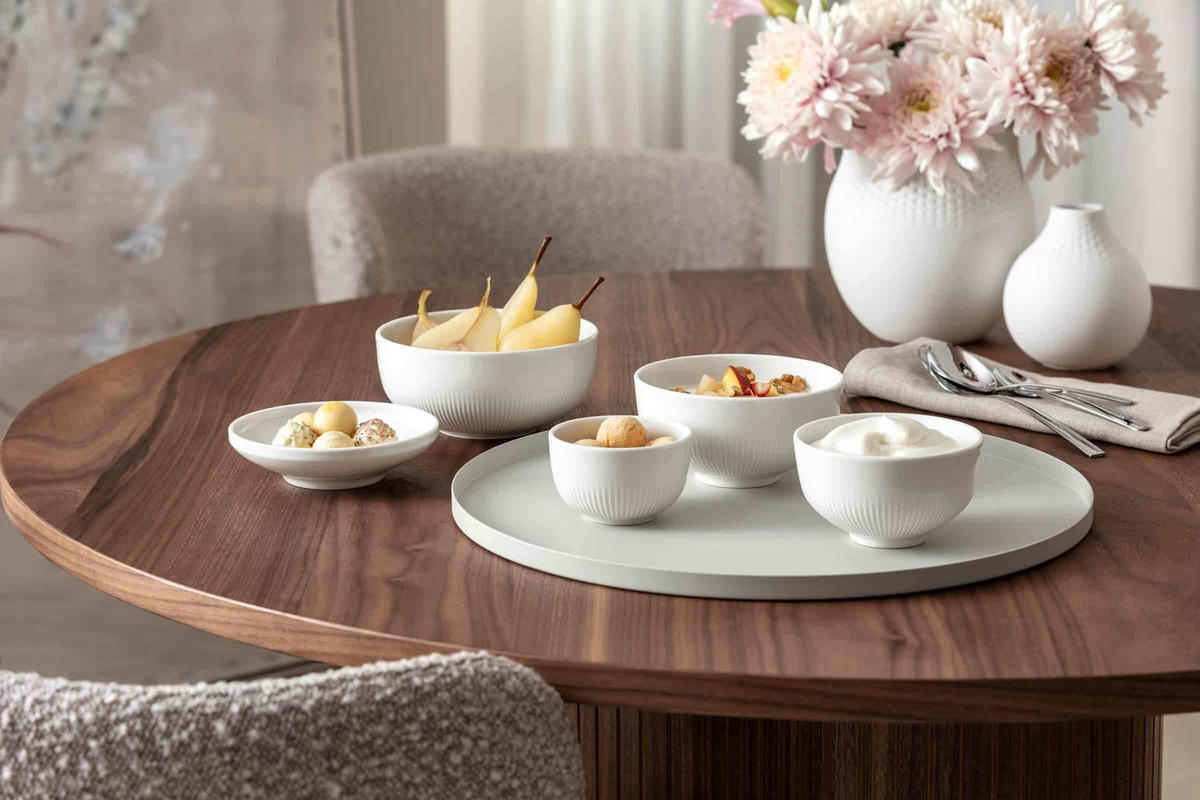 SCHÜSSELN Afina weiß ø 13 cm 4er Set - Weiß, Keramik (13cm) - Villeroy & Boch