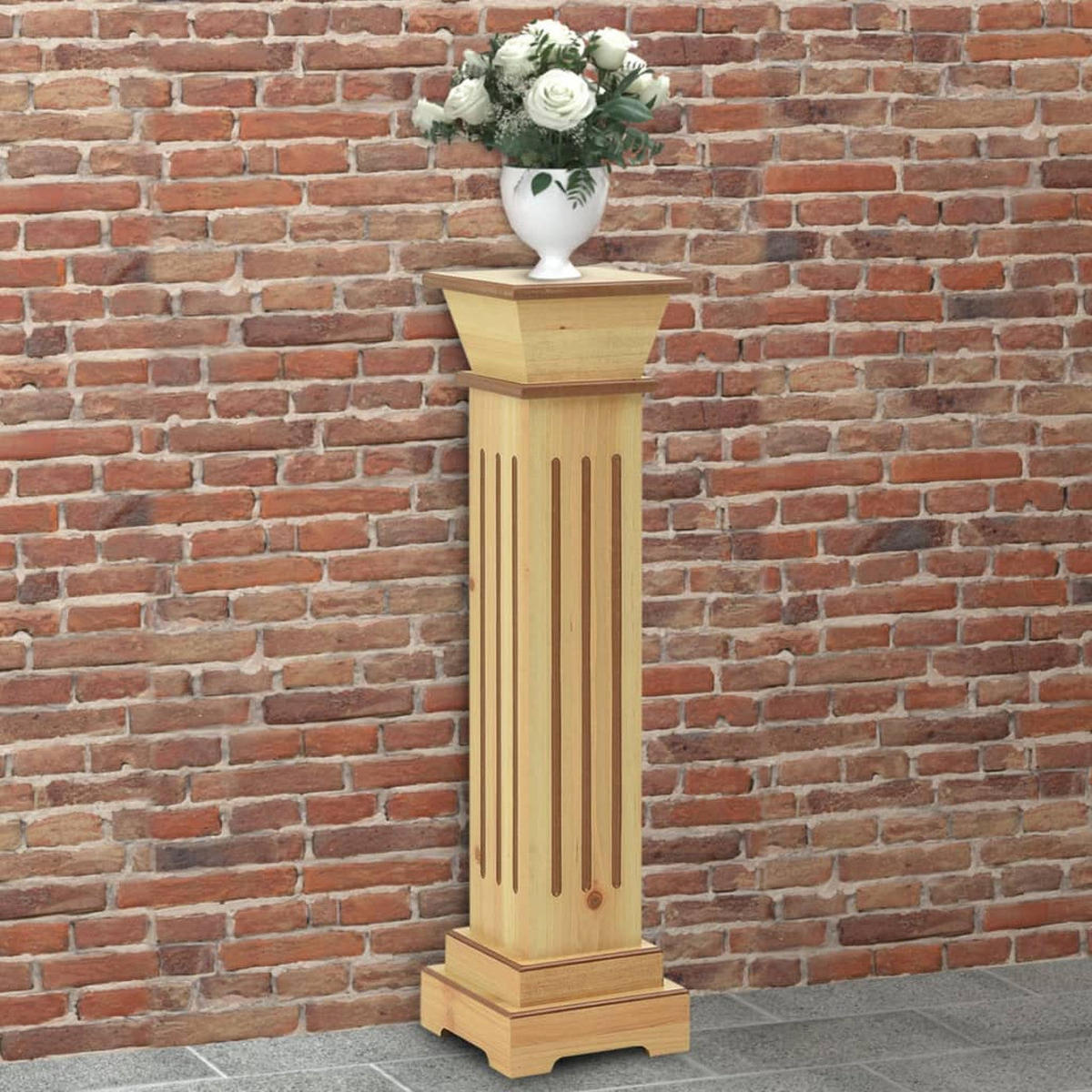 DELETE - Naturfarben, Holzwerkstoff (17/17/66cm) - vidaXL