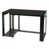 SCHREIBTISCH rechteck Schwarz, Grün - Schwarz/Grün, Holzwerkstoff (60/120/76cm) - MCW