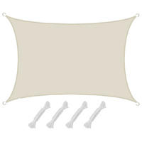 SONNENSEGEL 300/400 cm beige, rechteckig - Beige, Kunststoff (300/400cm) - Amanka
