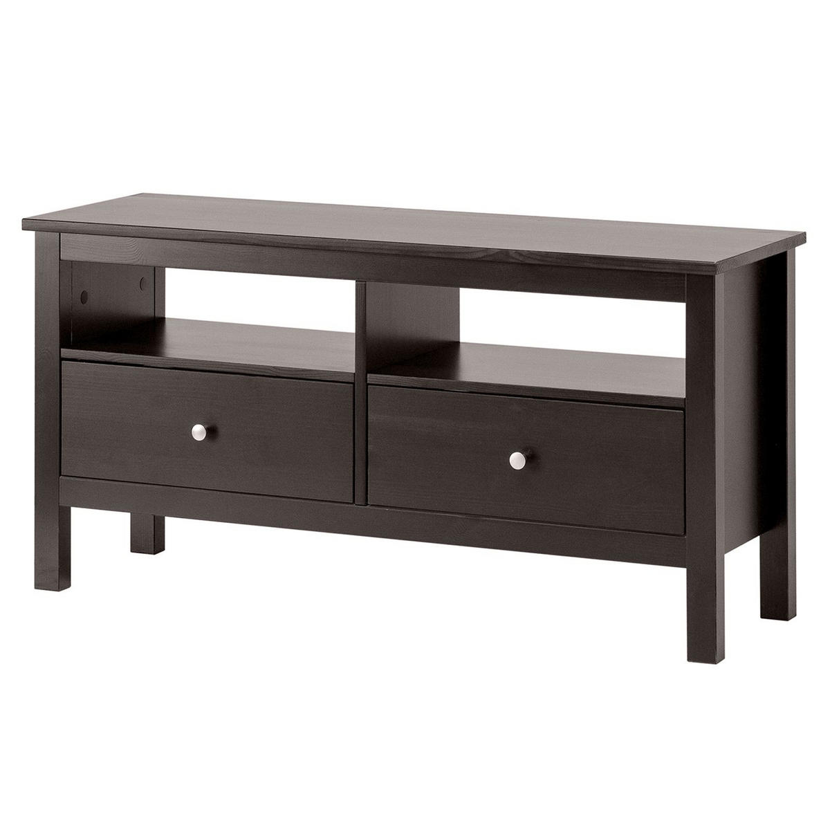 KOMMODE Massivholz 37/110/55 cm - Schwarz, Holz (110/55/37cm) - hagge home
