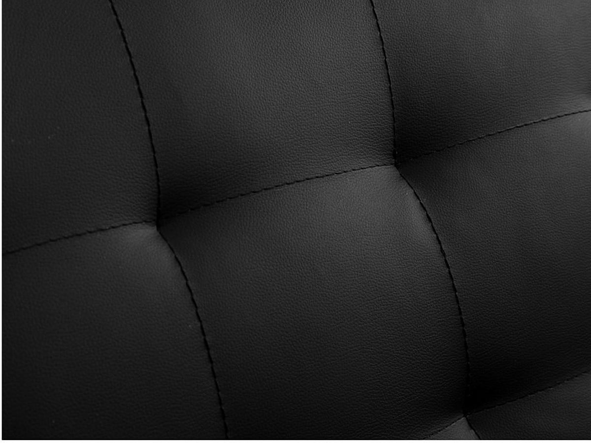 SCHLAFSOFA - 2 Personen - kunstleder - schwarz Michelle - Schwarz, Leder (186/76/83cm) - Vente-Unique