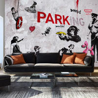 VLIESTAPETE Grau 100/70 cm - Schwarz/Grau, Textil (100/1cm) - KUNSTLOFT