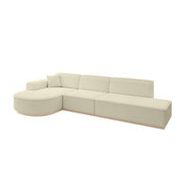ECKSOFA Ottomane Links ARRIO-L2 - 328x171x83 cm Beige - Beige, Holzwerkstoff/Textil (328/171cm) - ALTDECOR