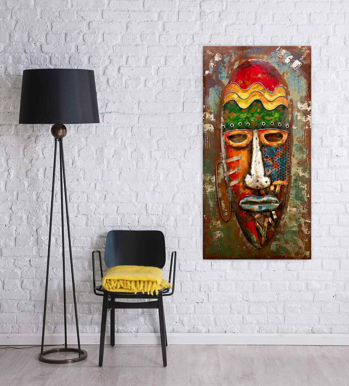 METALLBILD Bunt 120/60 cm - Multicolor, Metall (6/60cm) - KUNSTLOFT