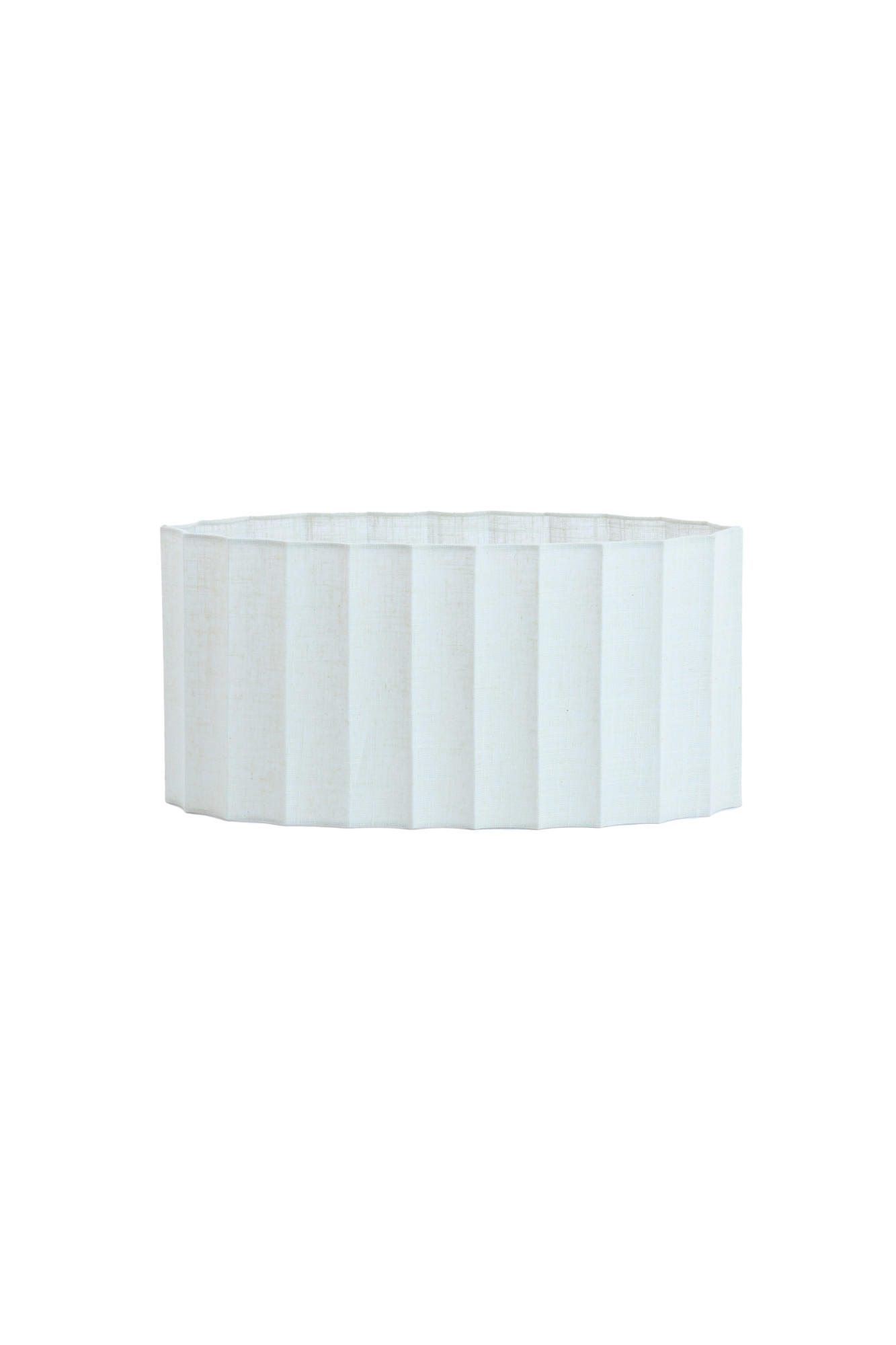 LAMPENSCHIRM Disli Weiß 45/21/22 cm - Weiß, Textil (45/21/22cm) - Light & Living