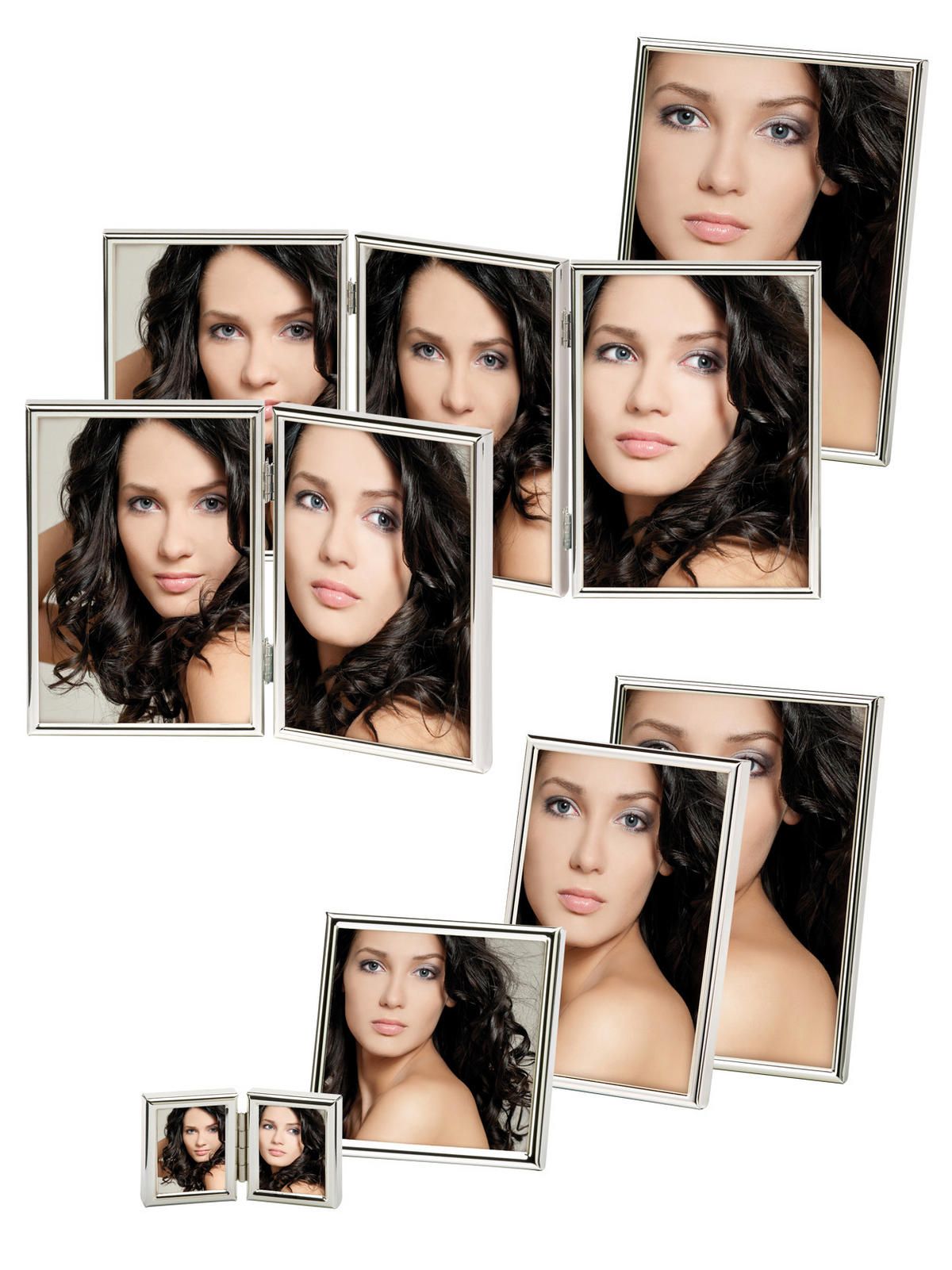 BILDERRAHMEN Chloe 13x18, silber - Silberfarben, Metall (13.3/18.7/1cm) - EMIX24