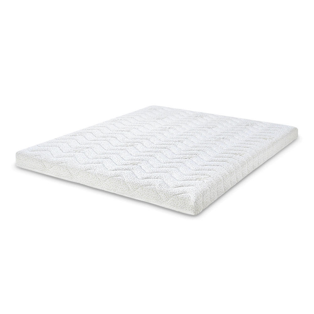 TOPPER Aloe Vera Latex 100x200 cm - Höhe 8 cm - Weiß, Textil (100/200cm) - Letti Moderni