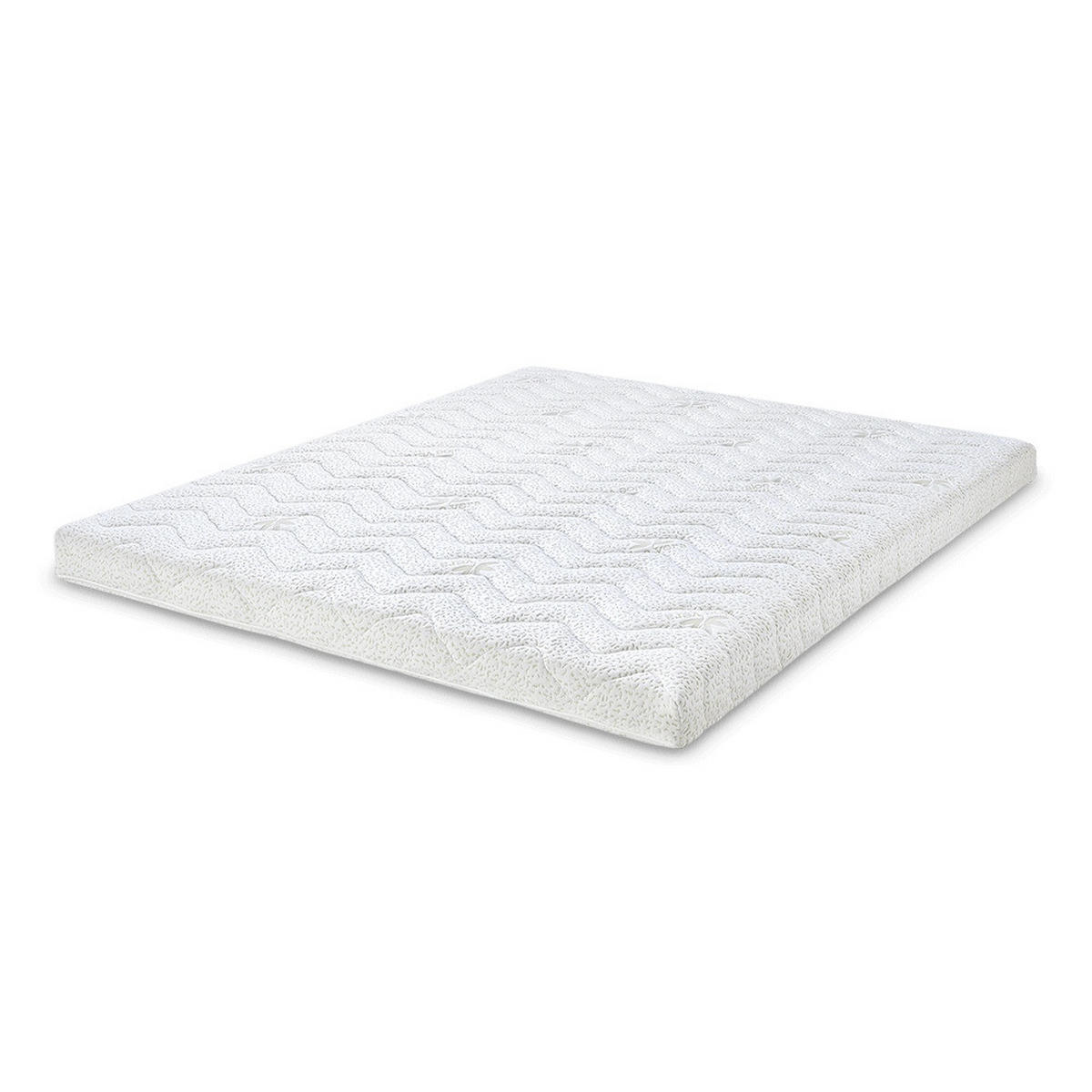 TOPPER Aloe Vera Latex 100x200 cm - Höhe 8 cm - Weiß, Textil (100/200cm) - Letti Moderni