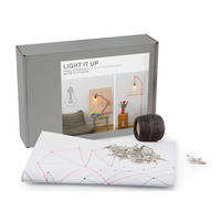 WANDBILD Bastelset Light It Up Nagel & Faden Set - Multicolor, Naturmaterialien (84/1/60cm)