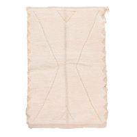 BERBERTEPPICH aus reiner Wolle 157x 262 cm - Beige, Naturmaterialien (157/262cm) - AFK Living