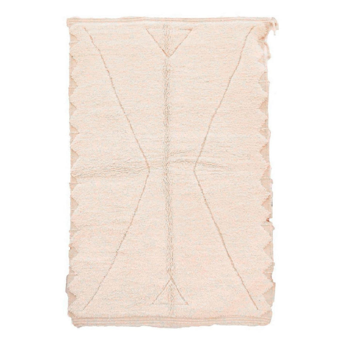 BERBERTEPPICH aus reiner Wolle 157x 262 cm - Beige, Naturmaterialien (157/262cm) - AFK Living