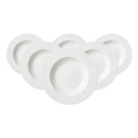 SUPPENTELLER Saphir weiß ø 22,5 cm 6er Set - Weiß, Keramik (22.5cm) - Ritzenhoff Breker