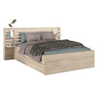 STAURAUMBETT Escale 2 140x200cm von Parisot in Japanischer Eiche - Braun, Holz/Holzwerkstoff (140/200cm) - Vente-Unique