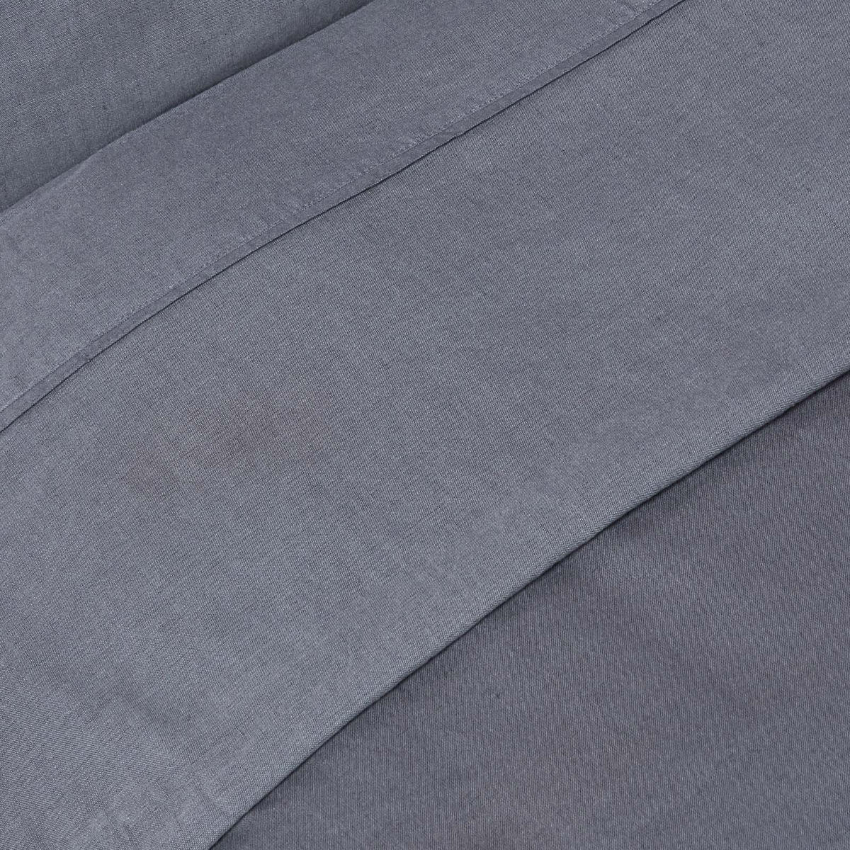 LEINEN-BETTLAKEN ohne Gummizug aus 60% Leinen & 40% Baumwolle - Dunkelgrau, Textil (240/275cm) - Homescapes