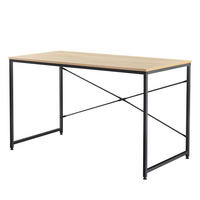 SCHREIBTISCH Røros - Eichefarben, Holzwerkstoff/Metall (60/120/72cm) - [en.casa]
