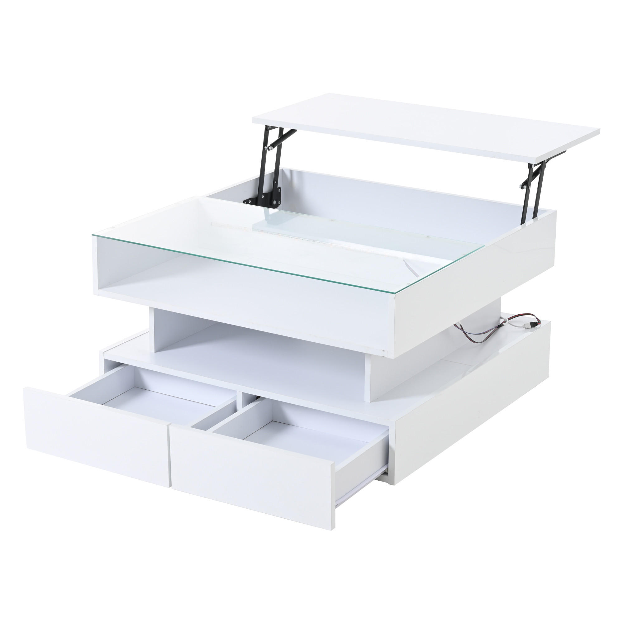 COUCHTISCH Weiß - Weiß, Holzwerkstoff (80/80/45cm)