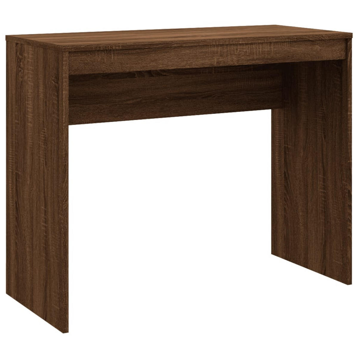 SCHREIBTISCH Modern 90/40/72 cm aus Holzwerkstoff Braun Eichen-Optik Dekor - Dunkelbraun, Holz (40/90/72cm) - vidaXL