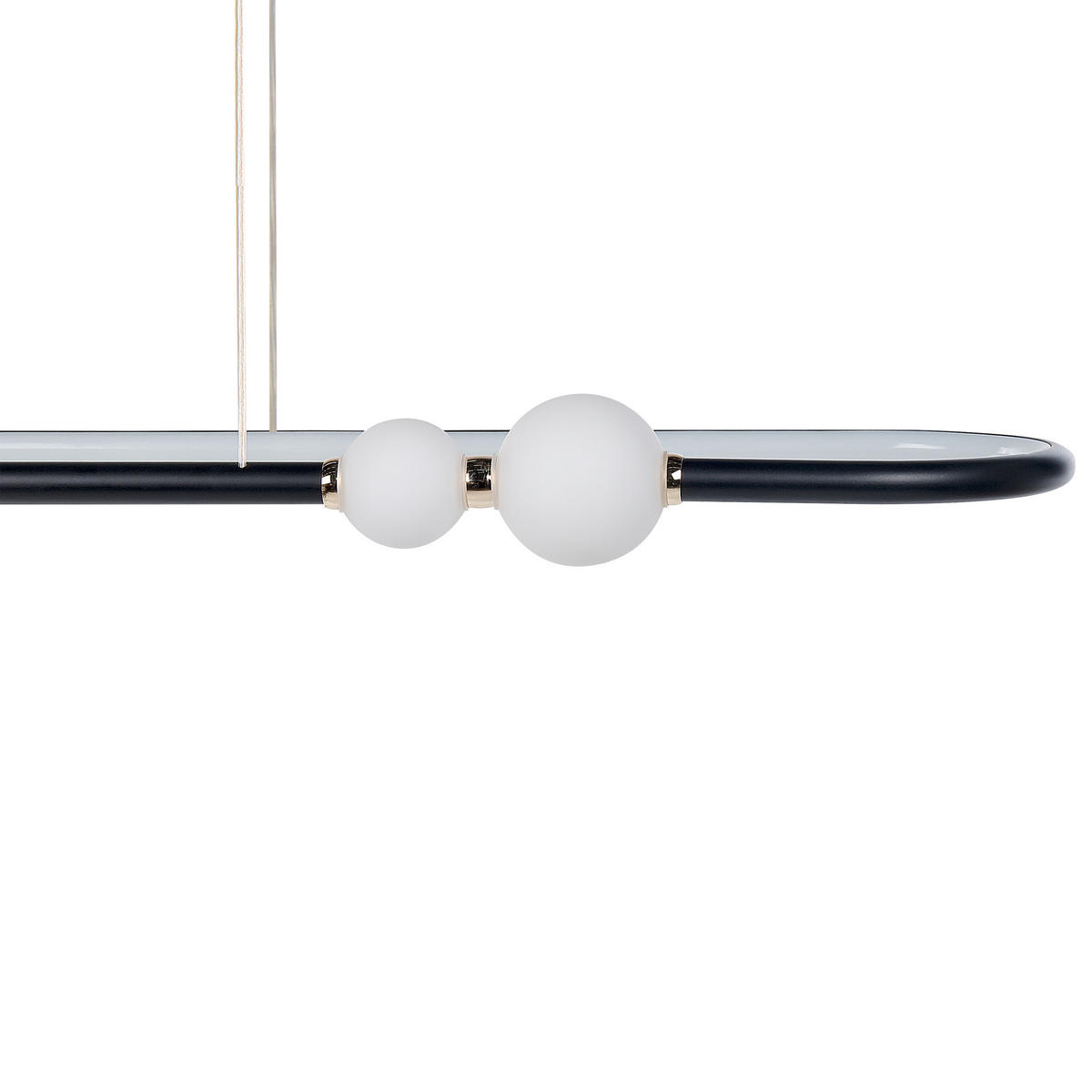 HÄNGELAMPE Feale 22/105/160 cm - Schwarz, Metall (22/105/160cm) - Beliani