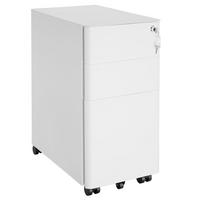 AKTENROLLSCHRANK Parvus,30 x 50 x 59,5 cm,weiß - Weiß, Textil (30/59.5/50cm) - tectake