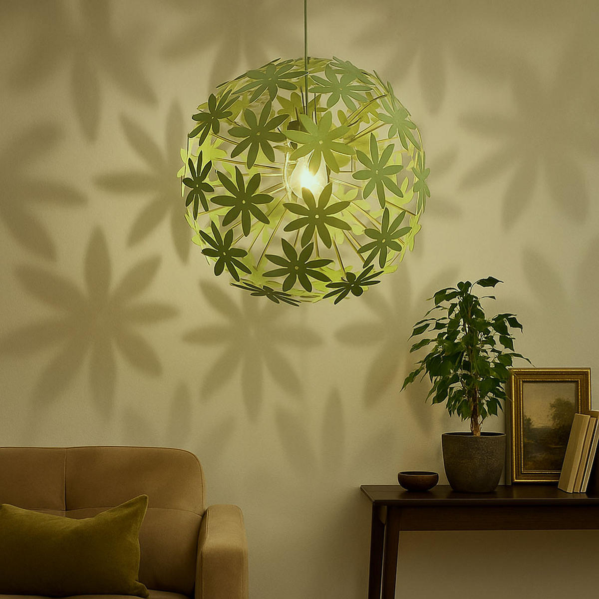 LED HÄNGELEUCHTE STELLA Weiß Kunststoff - Weiß, Kunststoff (60/60/150cm) - Globo Lighting