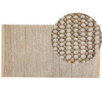 KURZFLOR-TEPPICH Banoo 150/80 cm - Beige, Textil (80/150cm) - Beliani